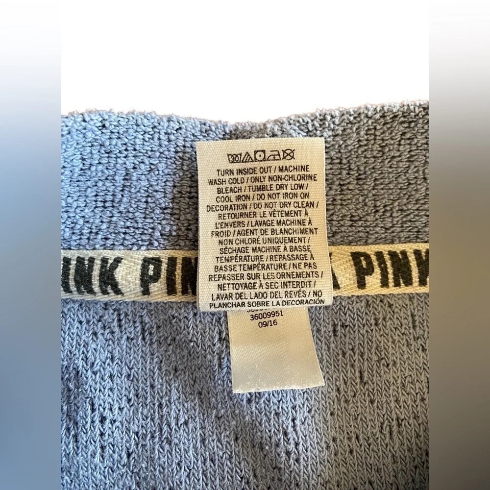 Victoria’s Secret PINK Terry Pullover Women’s L Winter Athleisure Ski Travel Y2K